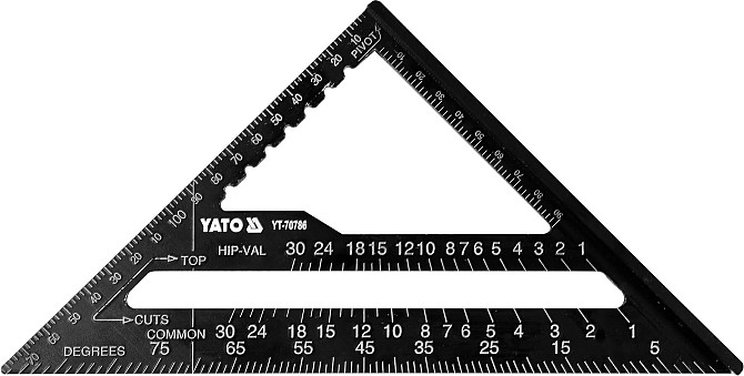 Угольник плотницкий алюминиевый 180 мм Yato - YT-70786 Киев - изображение 1