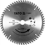 Диск пильный по ПВХ 185 х 2.5 x 20 мм, 60 зубьев Yato - YT-60627 Київ