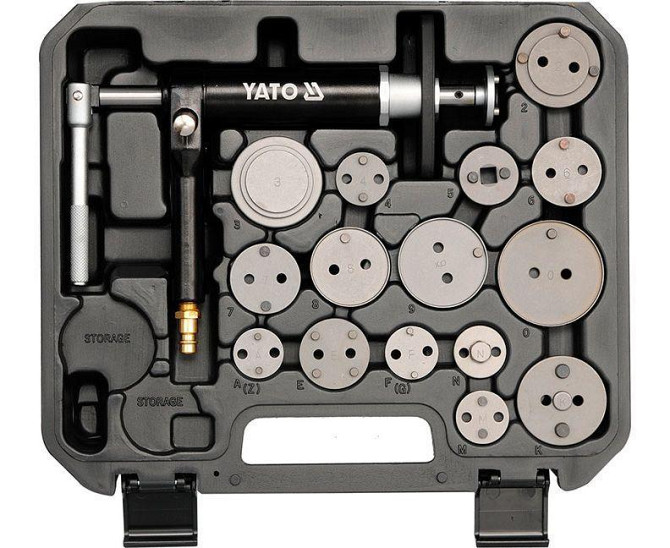 Пневматический набор к тормозным зажимам 16 ед. Yato YT-0671 Київ - изображение 1