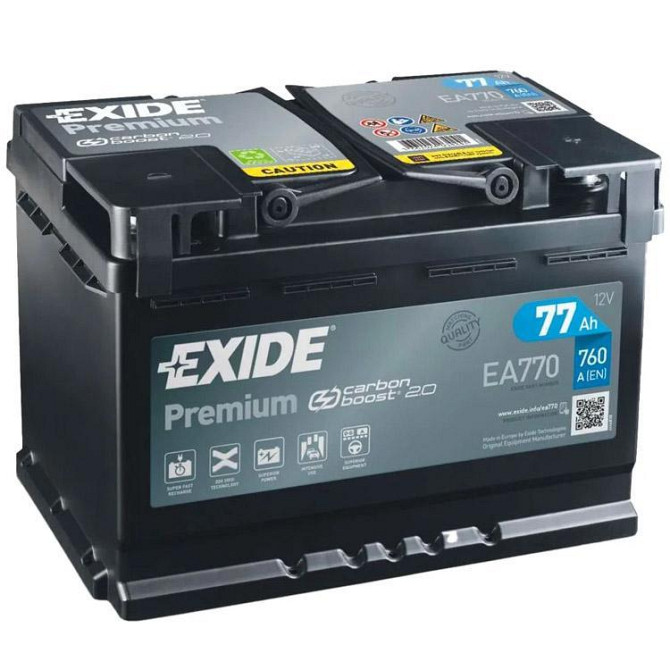 Аккумулятор автомобильный EXIDE PREMIUM 77A (EA770) Київ - изображение 1