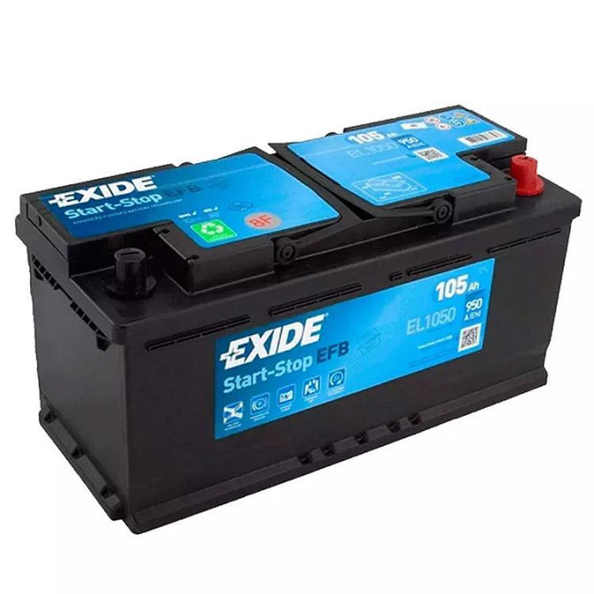 Аккумулятор автомобильный EXIDE START-STOP EFB 105A (EL1050) Київ - изображение 1