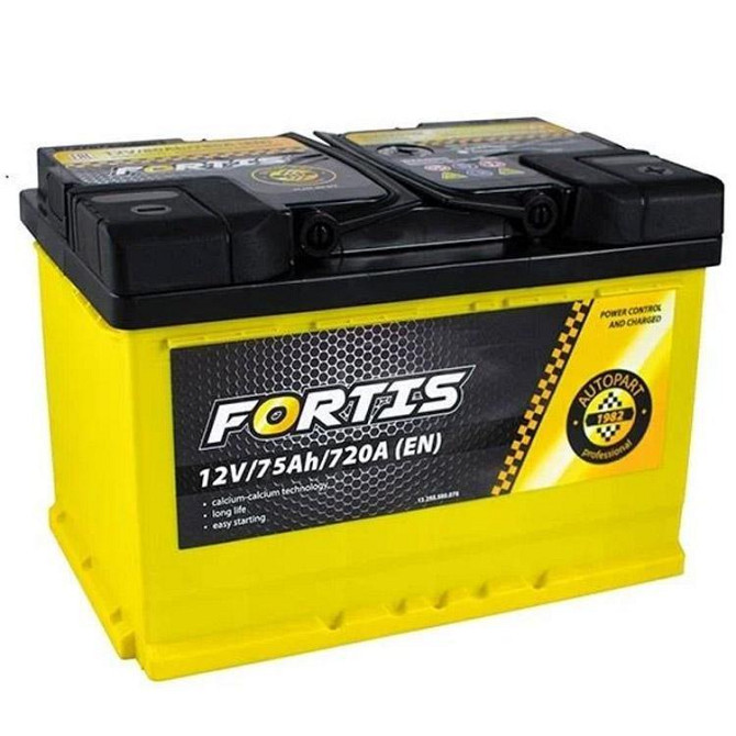 Аккумулятор автомобильный FORTIS 75 Ah/12V низький Euro (FRT75-00L) Київ - изображение 1