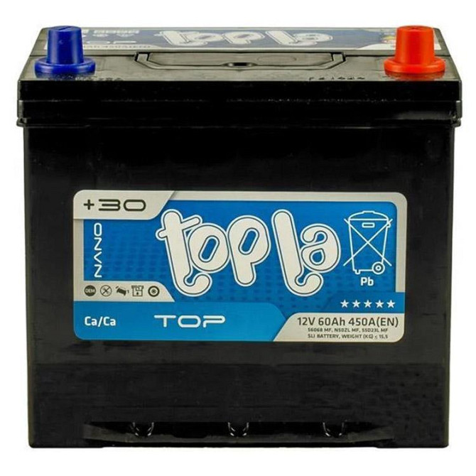 Аккумулятор автомобильный Topla 60 Ah/12V Top/Energy Japan Euro (118 860) Киев - изображение 1