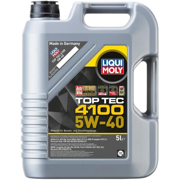 Моторное масло Liqui Moly Top Tec 4100 5W-40 5л (9511) Киев - изображение 1