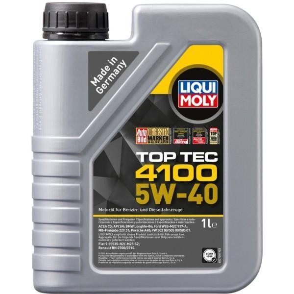 Моторное масло Liqui Moly Top Tec 4100 SAE 5W-40 1л. (9510) Киев - изображение 1