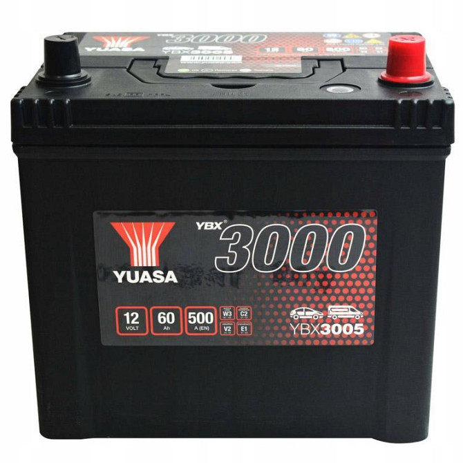 Аккумулятор автомобильный Yuasa 12V 60Ah SMF Battery (YBX3005) Київ - изображение 1