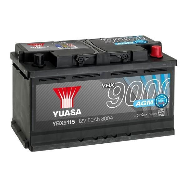 Аккумулятор автомобильный Yuasa 12V 80Ah AGM Start Stop Plus Battery (YBX9115) Киев - изображение 1