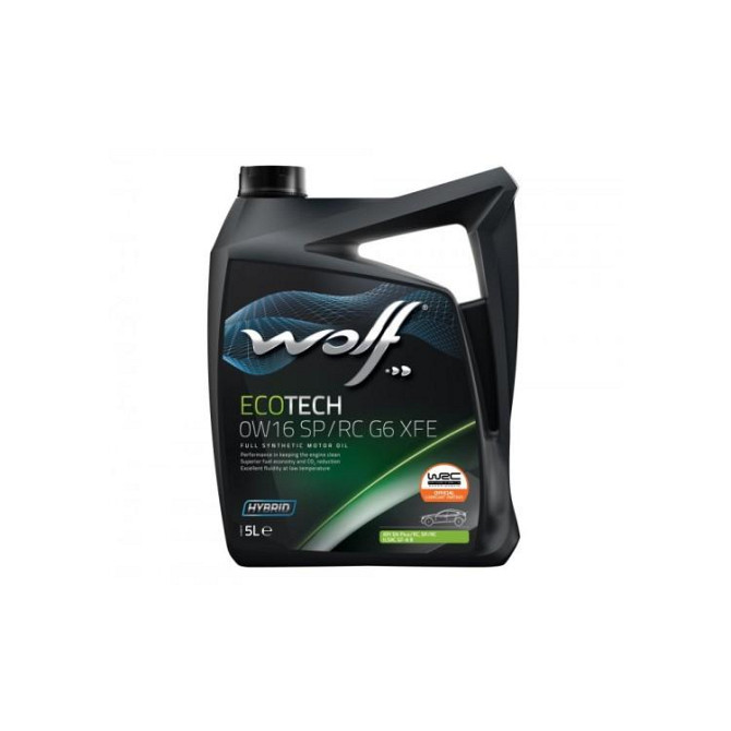 Моторное масло Wolf ECOTECH 0W16 SP/RC G6 XFE 5л (1047250) Київ - изображение 1