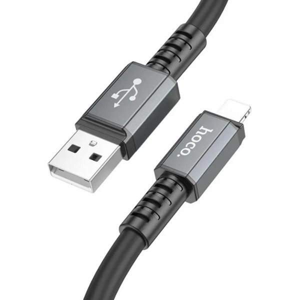 Кабель Hoco X85 Strength USB to Lightning 2A 1m Black (Код товару:38090) Харьков - изображение 1