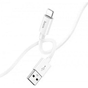 Кабель Hoco X87 Magic silicone USB to Lightning 2.4A 1.2m White (Код товару:38089) Харьков