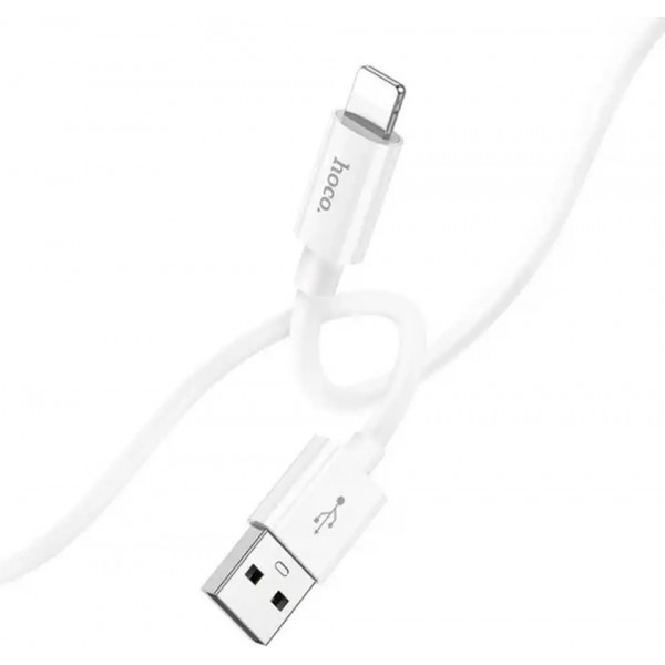 Кабель Hoco X87 Magic silicone USB to Lightning 2.4A 1.2m White (Код товару:38089) Харьков - изображение 1