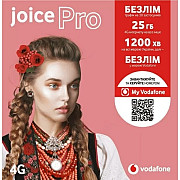 Стартовий пакет Vodafone Joice Pro (перші 6 пакетів сплачені) (Код товару:38326) Харьков