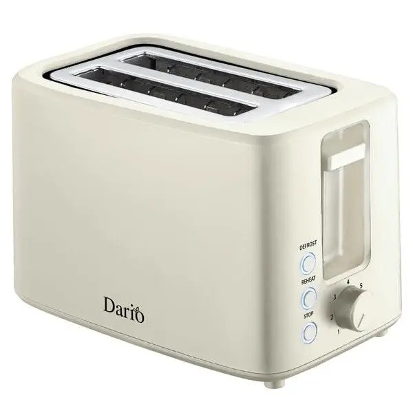 Тостер Dario DT-1007-Beige 750 Вт бежевый Київ - изображение 1