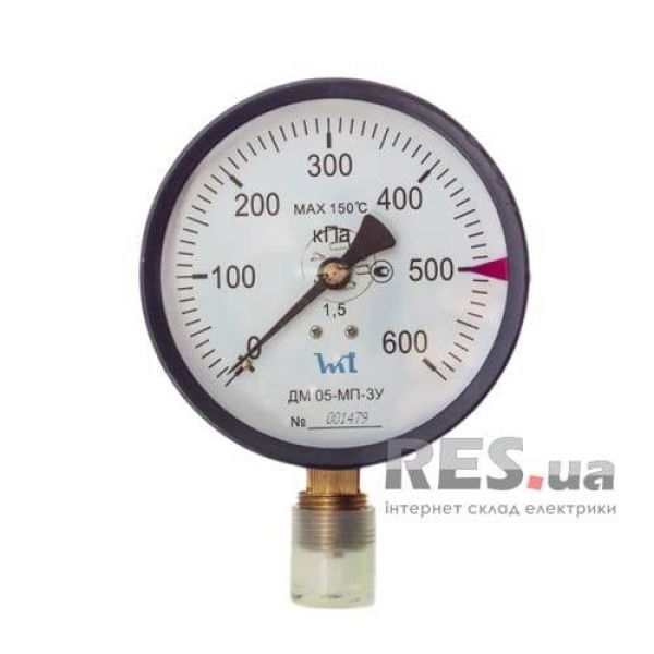 Манометр ДМ 05-МП-ЗУ-600кПа-1,5 G1/2 Стеклоприбор Киев - изображение 1