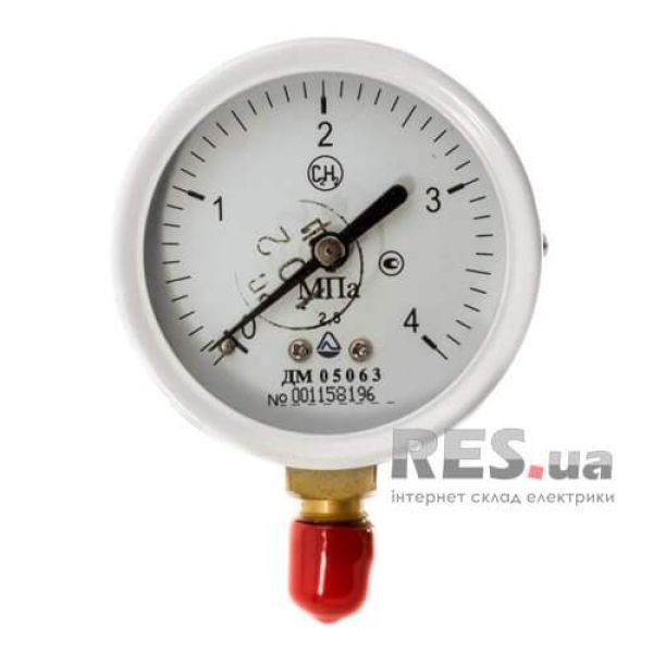 Манометр ДМ05063 4,0 МПа-2,5 - С2Н2 Стеклоприбор Киев - изображение 1