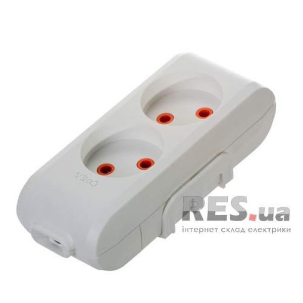 Колодка 2 гнезда без заземления VIKO Multi-Let (90112200) Киев - изображение 1