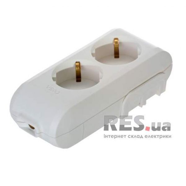 Колодка 2 гнезда с заземлением VIKO Multi-Let (90114200) Киев - изображение 1