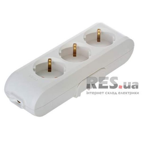 Колодка 3 гнезда с зазеленням VIKO Multi-Let (90114300) Киев - изображение 1