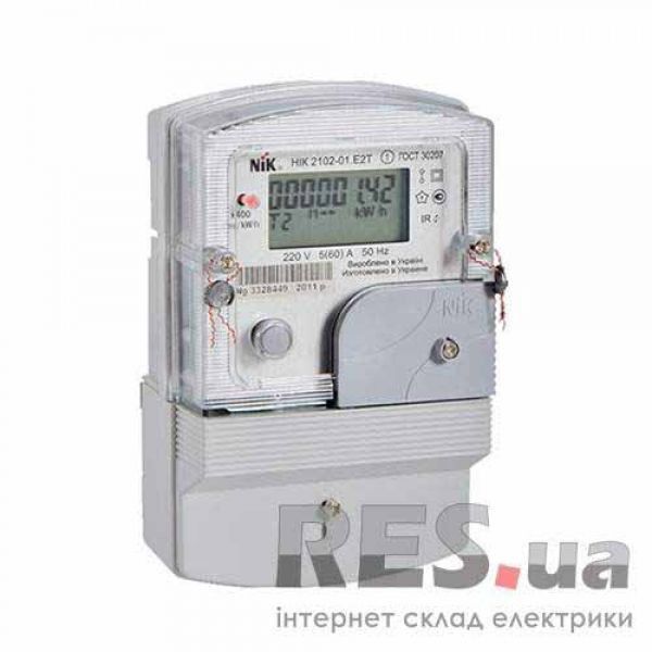 Счетчик электроэнергии 2102-01.Е2Т 5(60)А 220В (многотарифный) НИК Київ - изображение 1