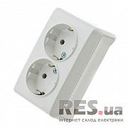 Розетка двойная с заземлением VIKO VERA Київ