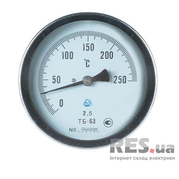 Термометр биметаллический ТБ-63-160 (0... 250)-2,5-О Стеклоприбор Київ - изображение 1