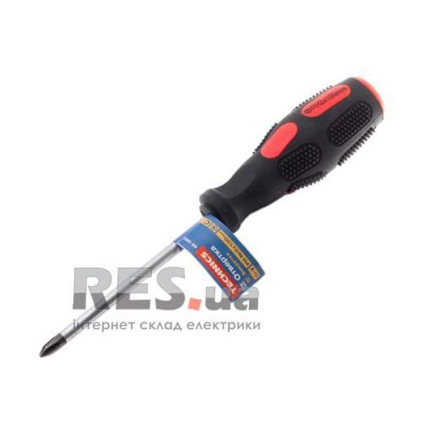 46-080 Викрутка "+"Cr-V, PH №0, 75мм Technics Київ - изображение 1