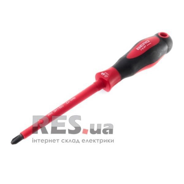 Отвертка диэлектрическая "+" Cr-Mo PH 3х150, "Fest" Berg Київ - изображение 1