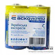 Батарейка солевая C, R14 1,5 В (спайка 2 шт) АскоУкрем Київ