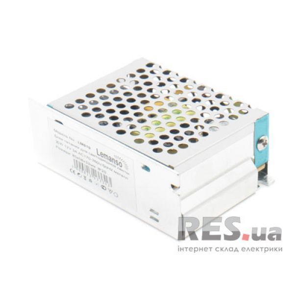 Блок питания 12В/36Вт/IP20 железный корпус (LM819) Лемансо Київ - изображение 1