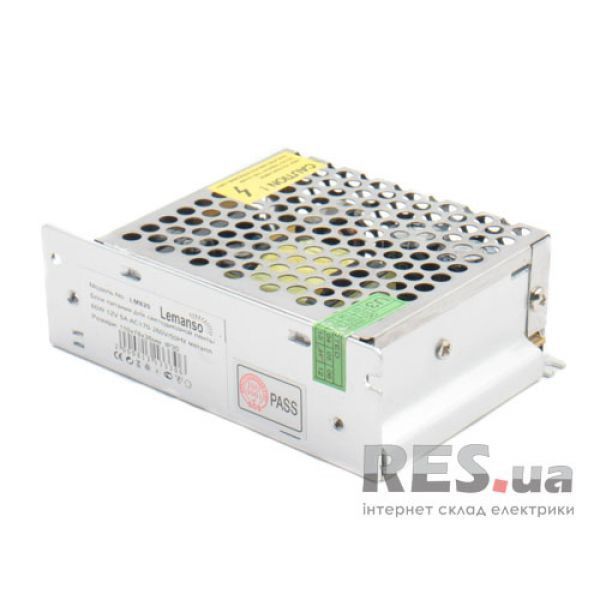 Блок питания 12В/60Вт/IP20 железный корпус (LM820) Лемансо Київ - изображение 1