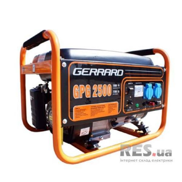 Электростанция GPG2500 2кВт, 1фаза 50Гц, бензин 0,55 л/кВт-ч, бак 15л, ручной старт GERRARD Київ - изображение 1