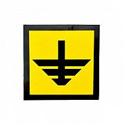 Знак-наклейка Заземлено (80х80 мм) Київ