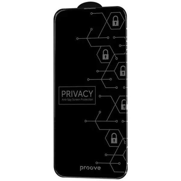 Захисне скло Proove Privacy для iPhone 12 Pro Max Black (PGPPRI12PM01) (Код товару:38369) Харьков - изображение 1