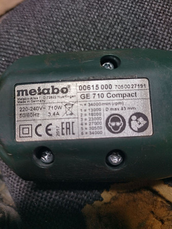 Продам шліфмашину METABO GE 710 Compact Б/У Киев - изображение 1