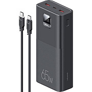 Power Bank Usams PB68 2USB+Type-C QC&PD3.0 65W 30000mAh with Type-C-Type-C cable Black (US-CD185) (К Харьков