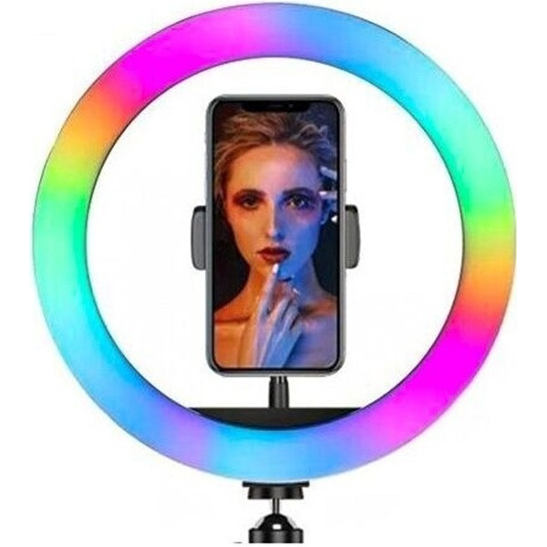 DM Лампа кільцева RGB 33см MJ33 Black (Код товару:38644) Харьков - изображение 1