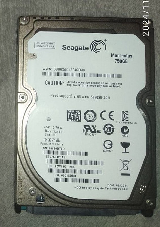 Жесткий диск Seagate 750GB 2.5 Киев - изображение 1