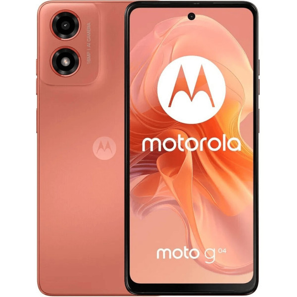 Смартфон Motorola Moto G04 4/64GB Sunrise Orange Global UA (PB150018UA) (Код товару:38897) Харьков - изображение 1