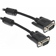 Кабель Maxxter VGA-VGA (M/M) HD15M/HD15M 3+4C з 2-ма фер. кільцями 1,8 м Black (V-VGA-6) (Код товару Харьков