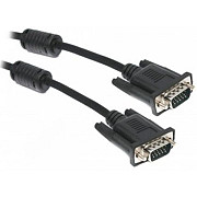 Кабель Maxxter VGA-VGA (M/M) HD15M/HD15M 3+9C з 2-ма фер. кільцями 1,8 м Black (V-PVGA-6) (Код товар Харьков