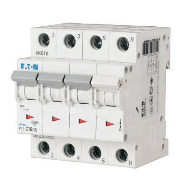 Автоматический выключатель PL7-C16/3 N 16А 3п. Nп. Eaton Київ - изображение 1