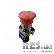 Кнопка XB2-BS642 1NC грибок D-60 красная возвращение поворотом АскоУкрем Київ