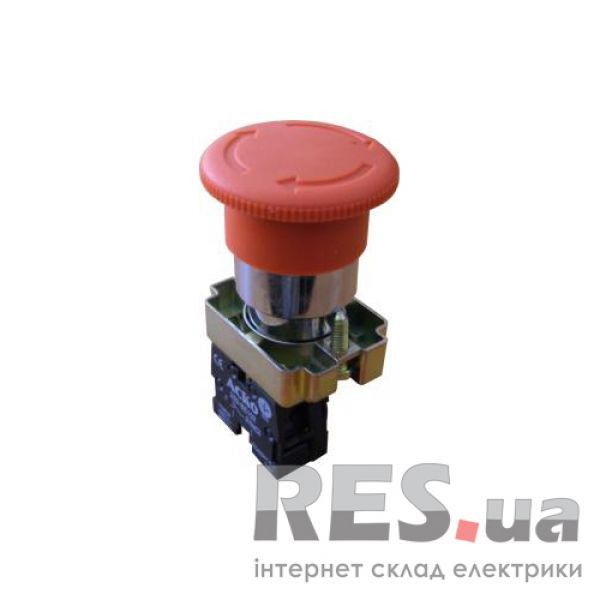 Кнопка XB2-BS642 1NC грибок D-60 красная возвращение поворотом АскоУкрем Київ - изображение 1