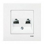 Розетка компьютерная RJ45 CAT5e белая VIKO KARRE Київ