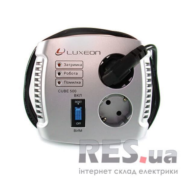 Стабилизатор напряжения CUBE 500 220В/300Вт Luxeon Киев - изображение 1