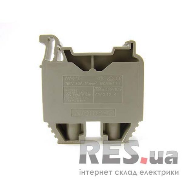 Клемма наборная на DIN рейку AVK-16 Klemsan Київ - изображение 1