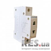 Розетка на DIN-рейку без заземления C45S-1 АскоУкрем Київ