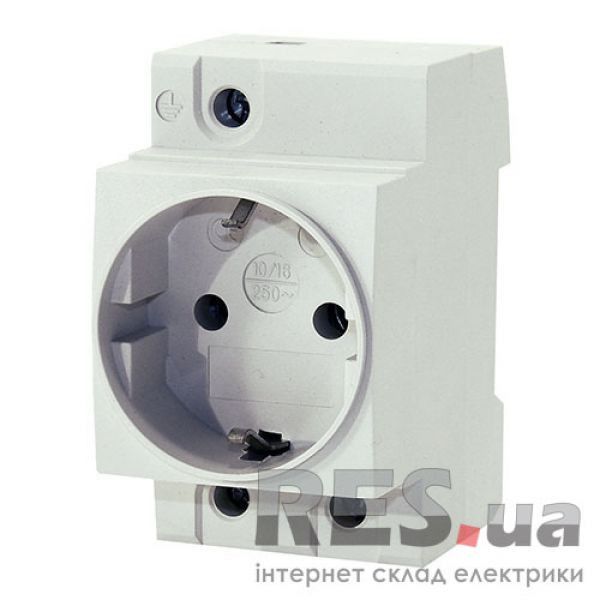 Розетка с заземлением на DIN-рейку АС30-5 АскоУкрем Київ - изображение 1