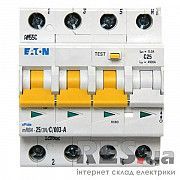 Дифференциальный автоматический выключатель mRB4-32/3N/C/0.03 32А 30мА 3 Нп. Eaton Київ