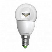 Лампа светодиодная ЭКО (D) G45. 5W. E14. 3000K прозрачная (50) EUROLAMP Київ